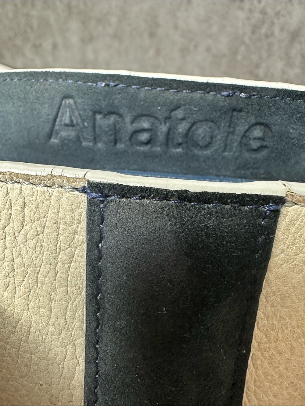 Jerome Dreyfuss Anatole Colorblock Leather Tote Bag - Picture 5 of 12
